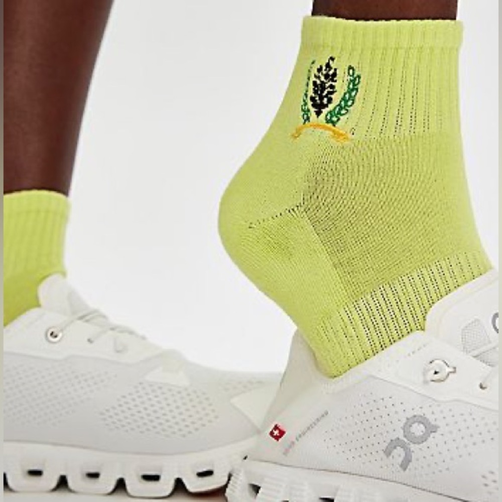 Free People FP Movement Buti Crest Socks Lime
